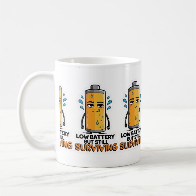 Low Battery Coffee Mug (Left)