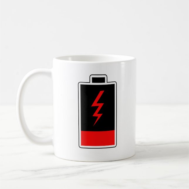 Low Battery Coffee Mug (Left)
