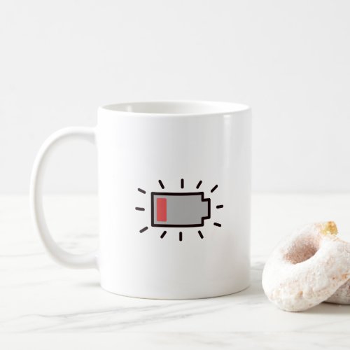 Low battery coffee mug