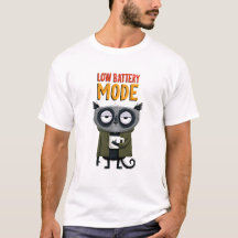 Low Battery Mode Funny Raccoon Office Humor Gift