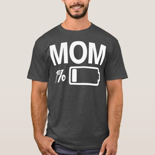 Low Battery Mom Of wins Mama Mom And Dad Matching  T_Shirt