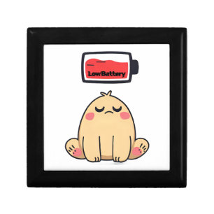 Low Battery Mood – Funny Comic Doodle Gift Box