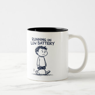 Low Battery Mug – Caffeine Recharge Needed