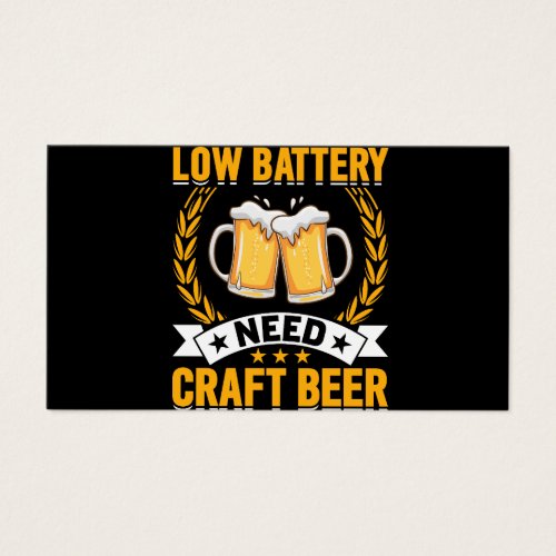 low battery need craft beer