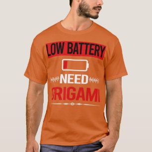 Low Battery Origami T-Shirt