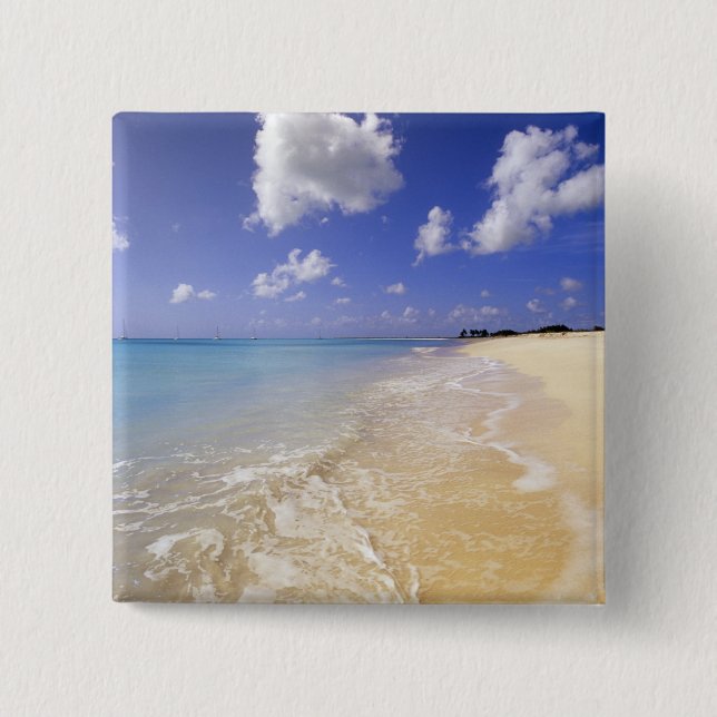 Low Bay Beach, Barbuda, Antigua Button (Front)