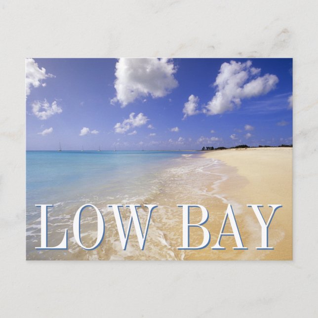 Low Bay Beach, Barbuda, Antigua | Happy Birthday Postcard (Front)