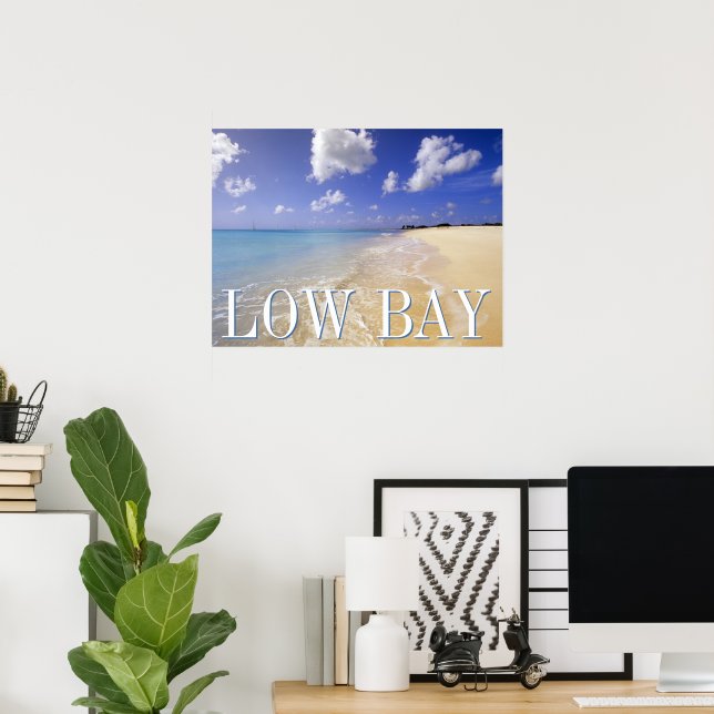 Low Bay Beach, Barbuda, Antigua Poster (Home Office)