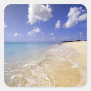 Low Bay Beach, Barbuda, Antigua Square Sticker