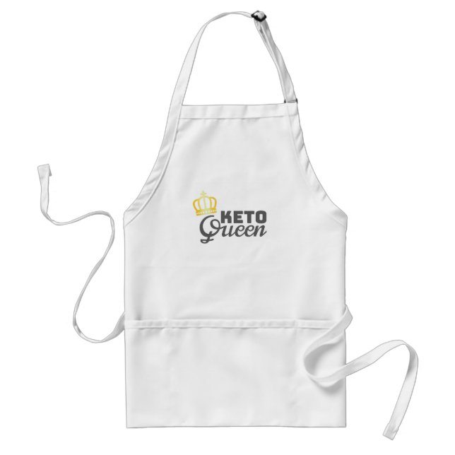 Low Carb Diet Gift Keto Queen Womens Keto Gift Adult Apron (Front)