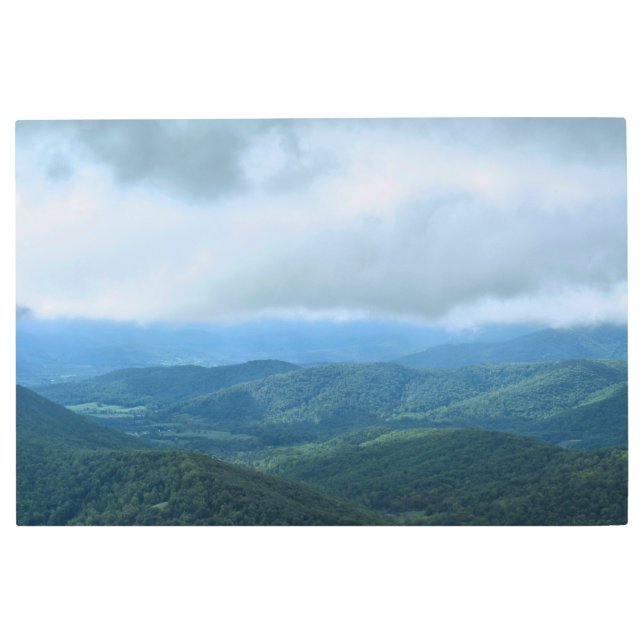 Low Clouds over Appalachia Metal Wall Art (Front)