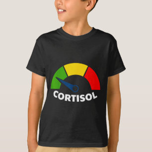 Low cortisol levels v meme funny stress relief T-Shirt