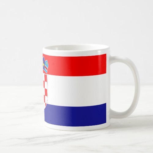 Low Cost Croatian Flag Coffee Mug