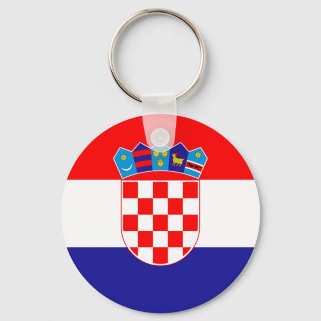 Low Cost! Croatian Flag Keychain (Front)
