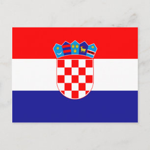 Low Cost! Croatian Flag Postcard