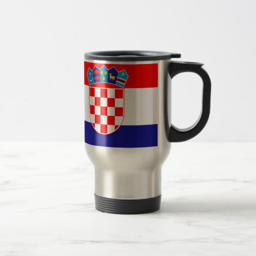 Low Cost Croatian Flag Travel Mug