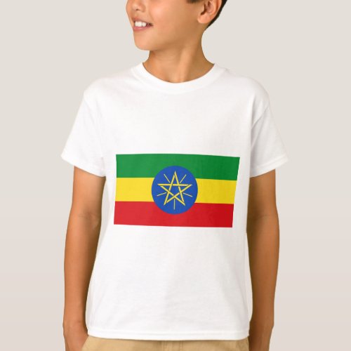 Low Cost Ethiopia Flag T_Shirt