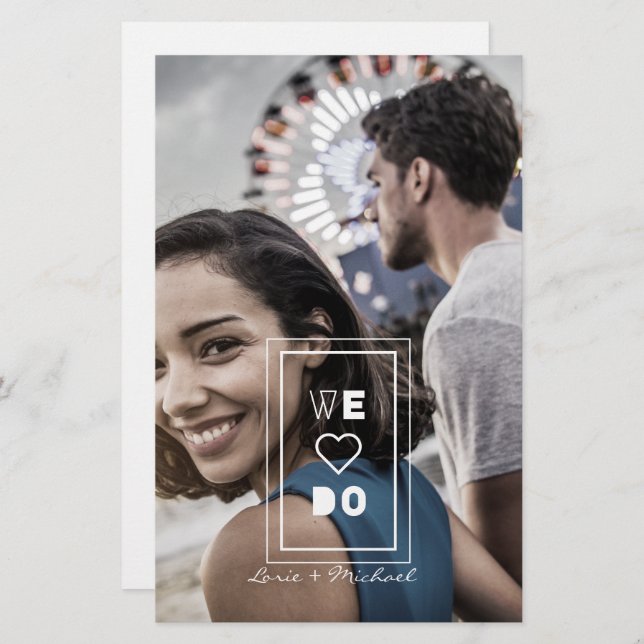 Low Cost Funny Modern We Do Calligraphy Photo (Front/Back)