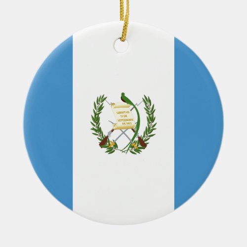 Low Cost Guatemala Flag Ceramic Ornament