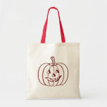 Low Cost Halloween Pumpkin Canvas Tote Bag at Zazzle