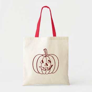 Low Cost Halloween Pumpkin Canvas Tote Bag by DigitalDreambuilder at Zazzle