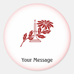 Low Cost Holiday Fun Red Border Sticker