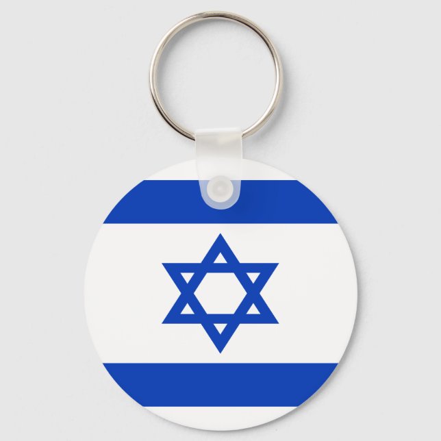 Low Cost! Israel Flag Keychain (Front)