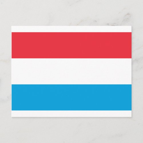 Low Cost Luxembourg Flag Postcard