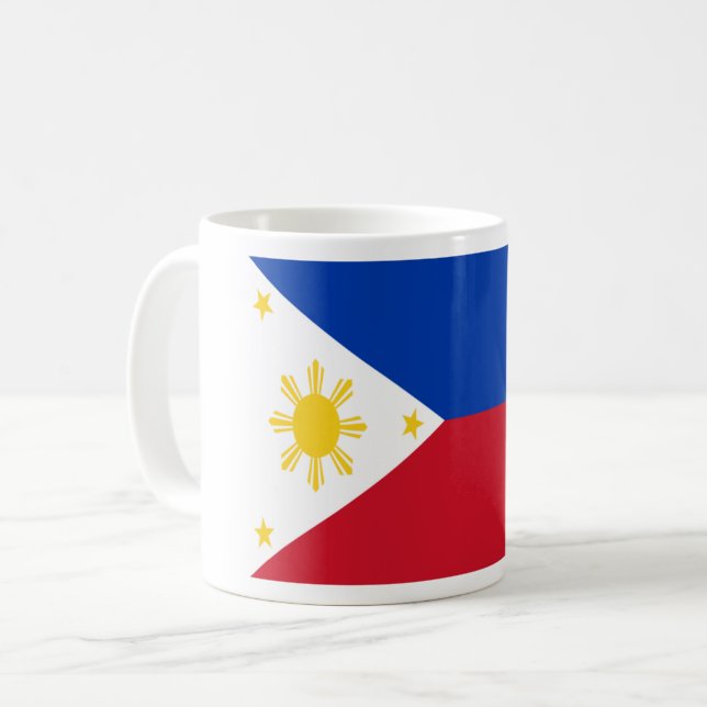 Low Cost! Philippines Flag Coffee Mug (Front Left)