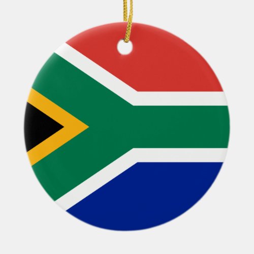 Low Cost South Africa Flag Ceramic Ornament