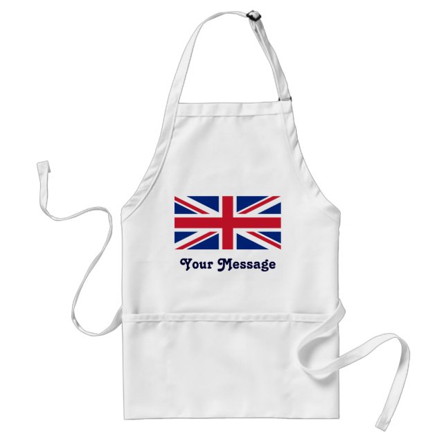 Low Cost Union Jack Flag Crafts Cook Chef Adult Apron (Front)