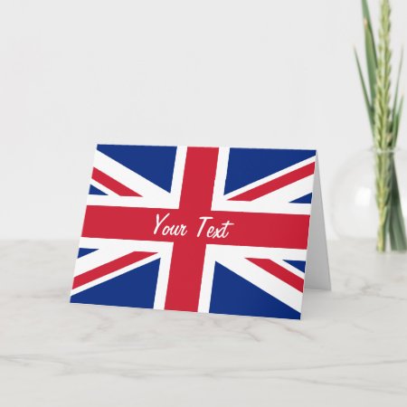 Low Cost Union Jack Flag Of Great Britain Card