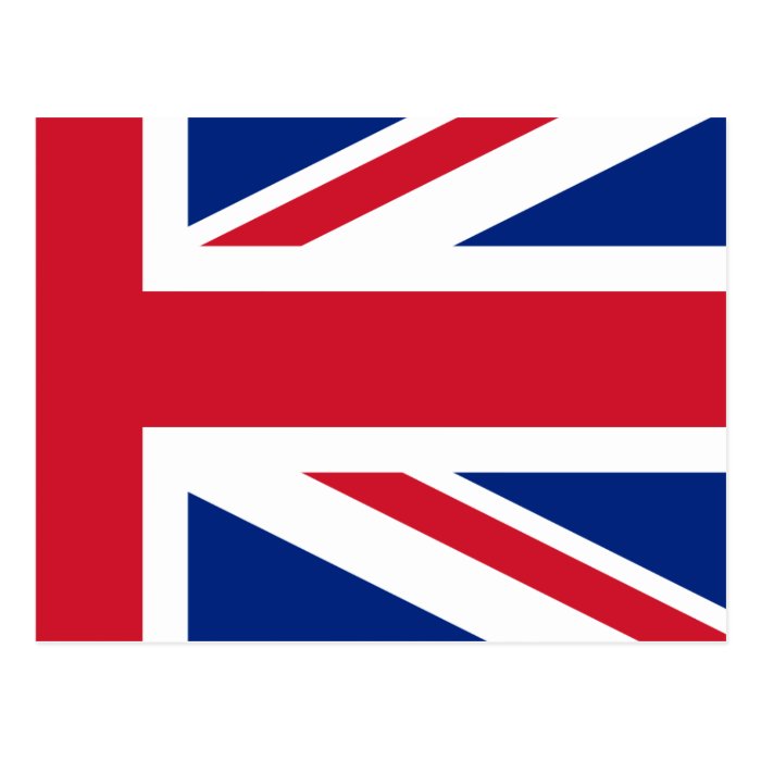 Low Cost Union Jack Flag of Great Britain Postcard