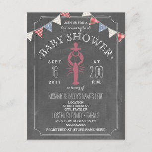 Low Country Boil Co Ed Unisex Baby Shower Invitation