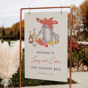 Low Country Boil Welcome Foam Board