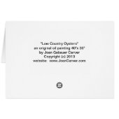 "Low Country Oysters" (Back Horizontal)