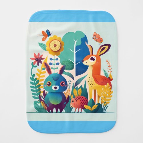 Low curricular designs and imagination baby burp cloth