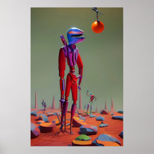 Low Dangling Fruit Ken Gage Surrealism Poster