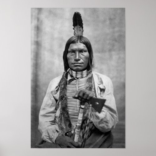 Low Dog _ Native American vintage photo Poster