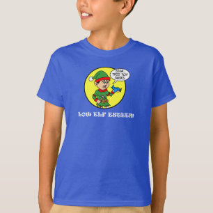 Low Elf Esteem Funny Christmas Pun T-Shirt