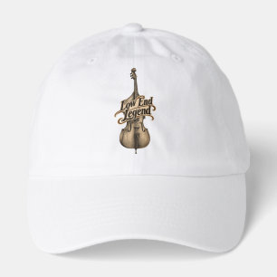 Low End Legend Upright Double Bass Musician Emblem Hat