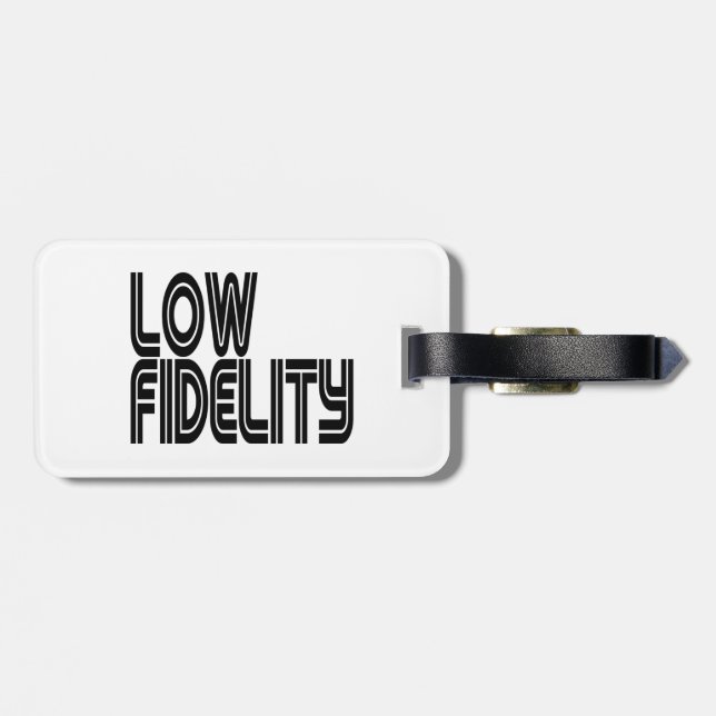 Low Fidelity Luggage Tag (Back Horizontal)