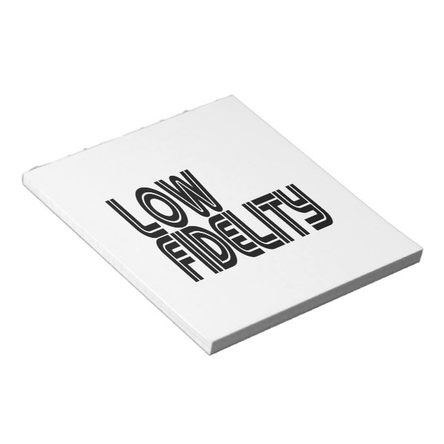 Low Fidelity Notepad (Angled)