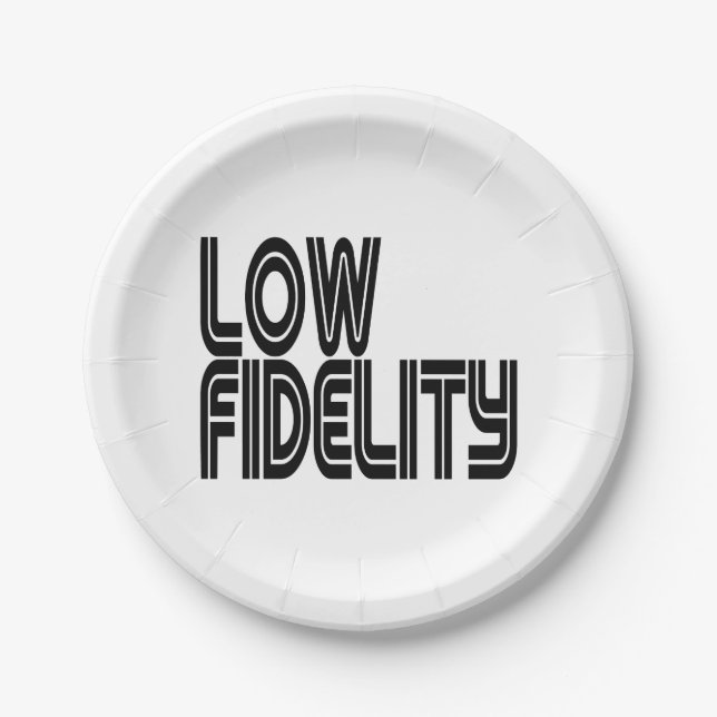 Low Fidelity Paper Plates (Front)