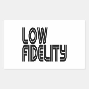 Low Fidelity Rectangular Sticker