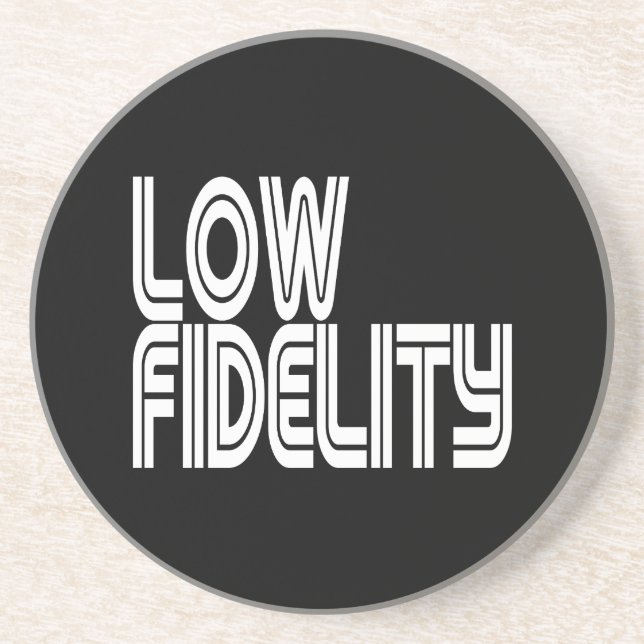 Low Fidelity Sandstone Coaster (Front)