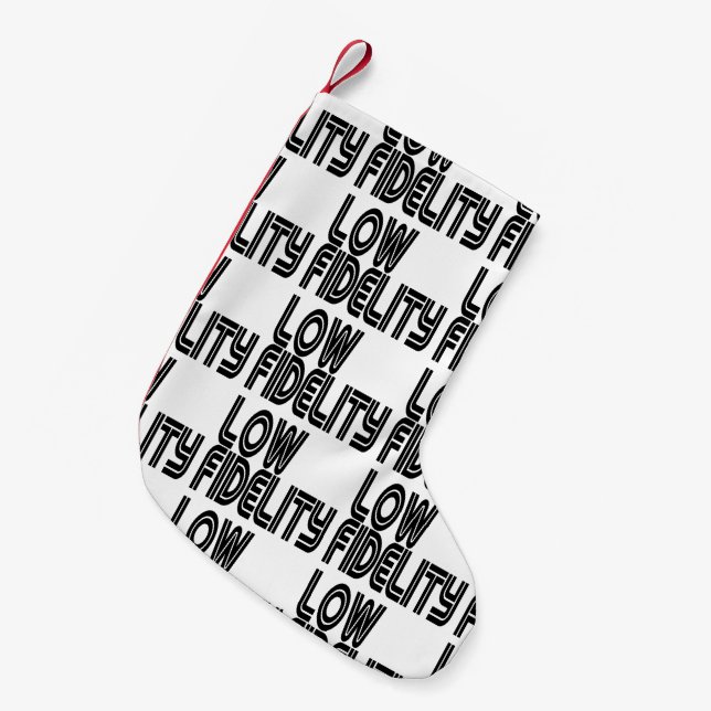 Low Fidelity Small Christmas Stocking (Front (Hanging))
