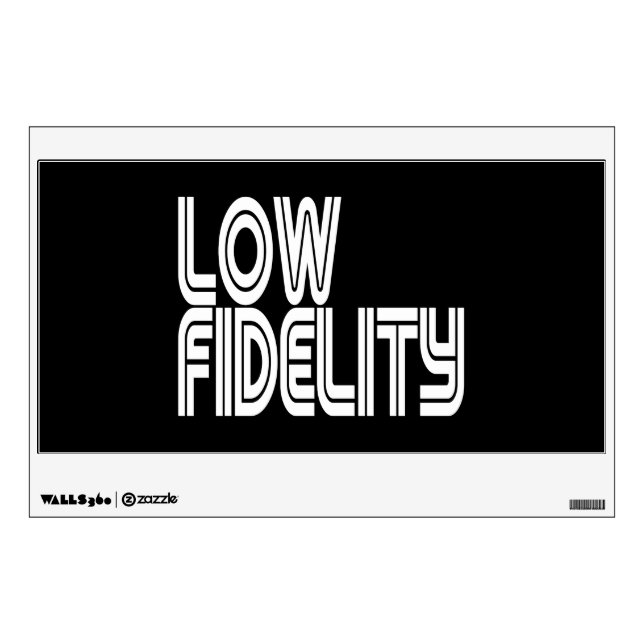 Low Fidelity Wall Decal (Front)
