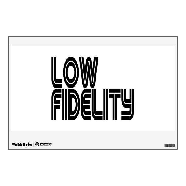 Low Fidelity Wall Decal (Front)