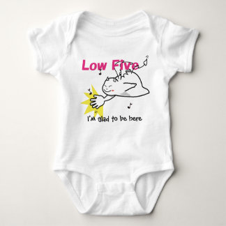 Low Five I'm glad to be here Baby Bodysuit